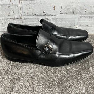 Gucci black leather loafers